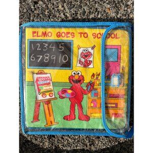 Elmo Goes To School Felt Interactive Playset Book